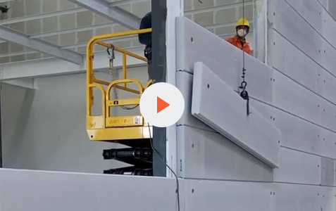 常ALC板防火墙板应用于外资厂房消防改造