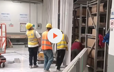 ALC防火隔墙板现场施工的工艺流程